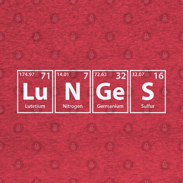 Lunges (Lu-N-Ge-S) Periodic Elements Spelling by cerebrands